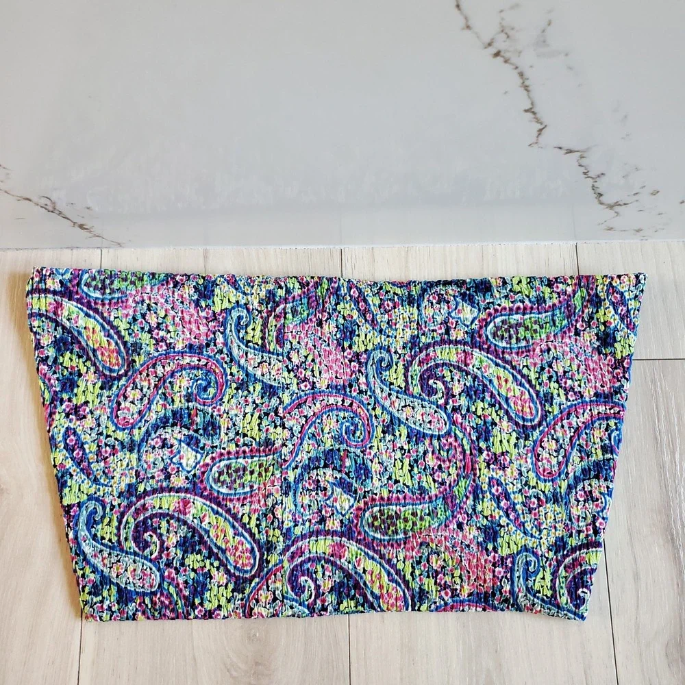 Anthropologie Madison 88 Infinity Scarf Womens Multicolor Paisley Boho Wrap